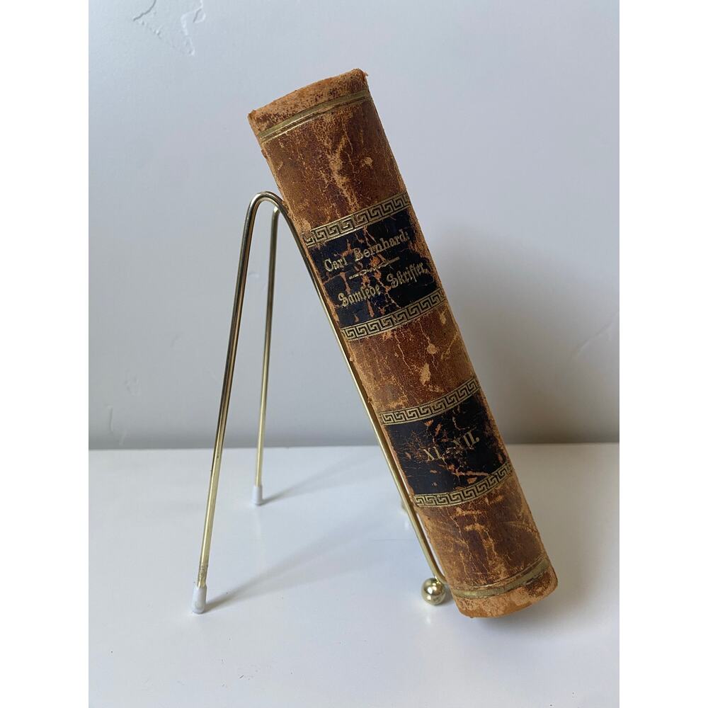 1870 Antique XI-XII Samlede Skrifter by Carl Bernhard Hardcover Danish Book
